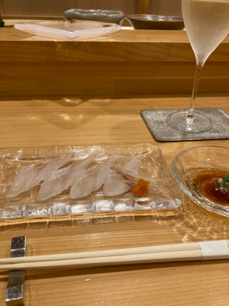 今月旬の穴子刺身